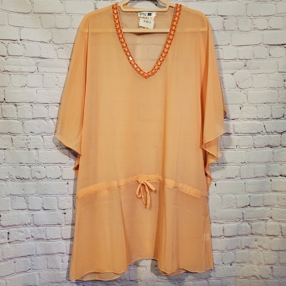 Style 101 Other - NEW! Style 101 Beaded Swimsuit Coverup